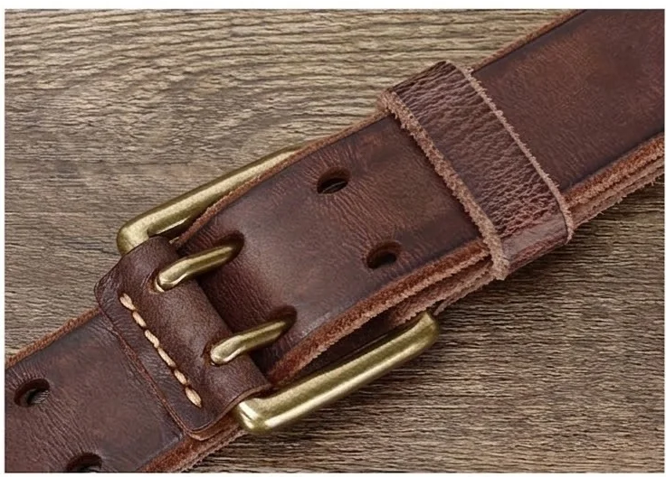 The Ironclad Double-Pin Leather Belt | Heavy-Duty Full-Grain Cowhide (38mm)