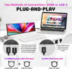 12.7 inch Long Strip Secondary Screen 2880x864 IPS Monitor 120Hz 100% sRGB USB C HDMI QHD Wide External Portable Display for Windows PC