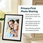 Skylight Digital Picture Frame 2 – 10" Full HD Wi-Fi Touch Screen, 16GB Digital Photo Frame, Load Photos & Videos Directly from Phone, Anti-Glare, Ideal for Personalized Gifting, Black - w/NA Adapter