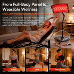 INIA GLOW FLEX 1064nm Deep-NIR Red Light Therapy System, From Full-Body Panel to Wearable Wellness, Cordless Body Strap for Relief, Sleep & Full-Body Glow,Summer Beauty Gift Ideas
