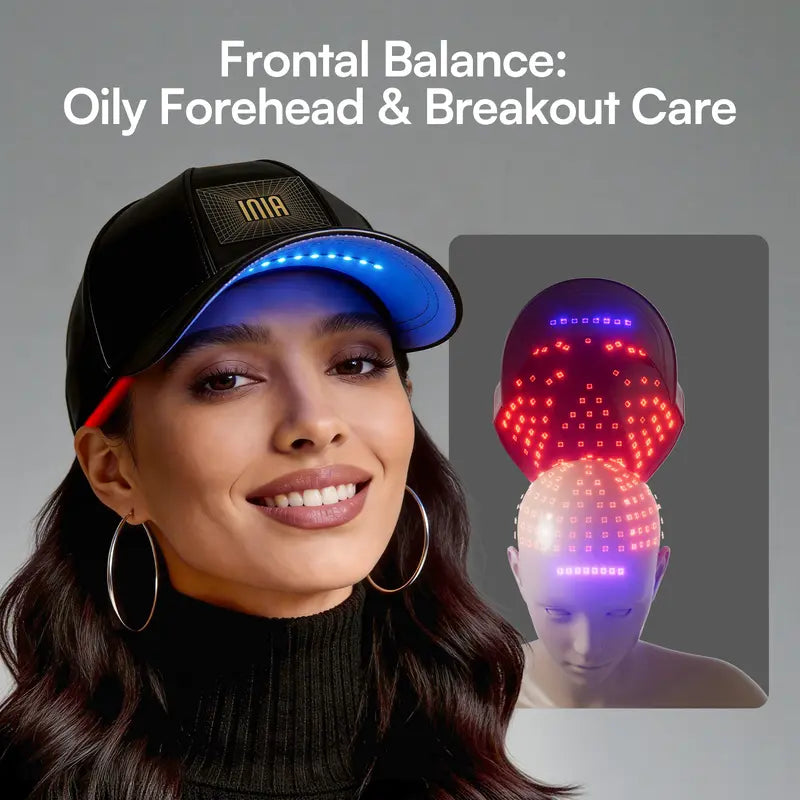 INIA REGEN Laser Hair Growth Cap, Help Reduce Shedding & Support Thicker Hair | 398 Lasers & LEDs Full-Scalp Red Light Therapy, Blue Light Scalp Care, Wireless & Portable,Summer Beauty Gift Ideas