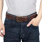 Men's Vintage Top-Grain Leather Belt | SUNPINT