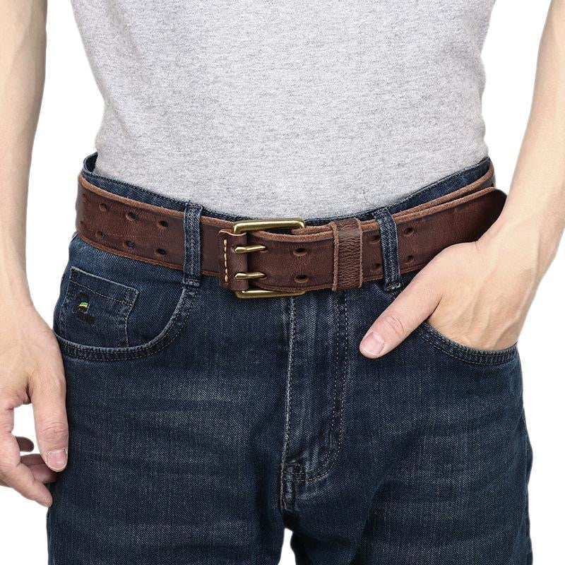 Men's Vintage Top-Grain Leather Belt | SUNPINT