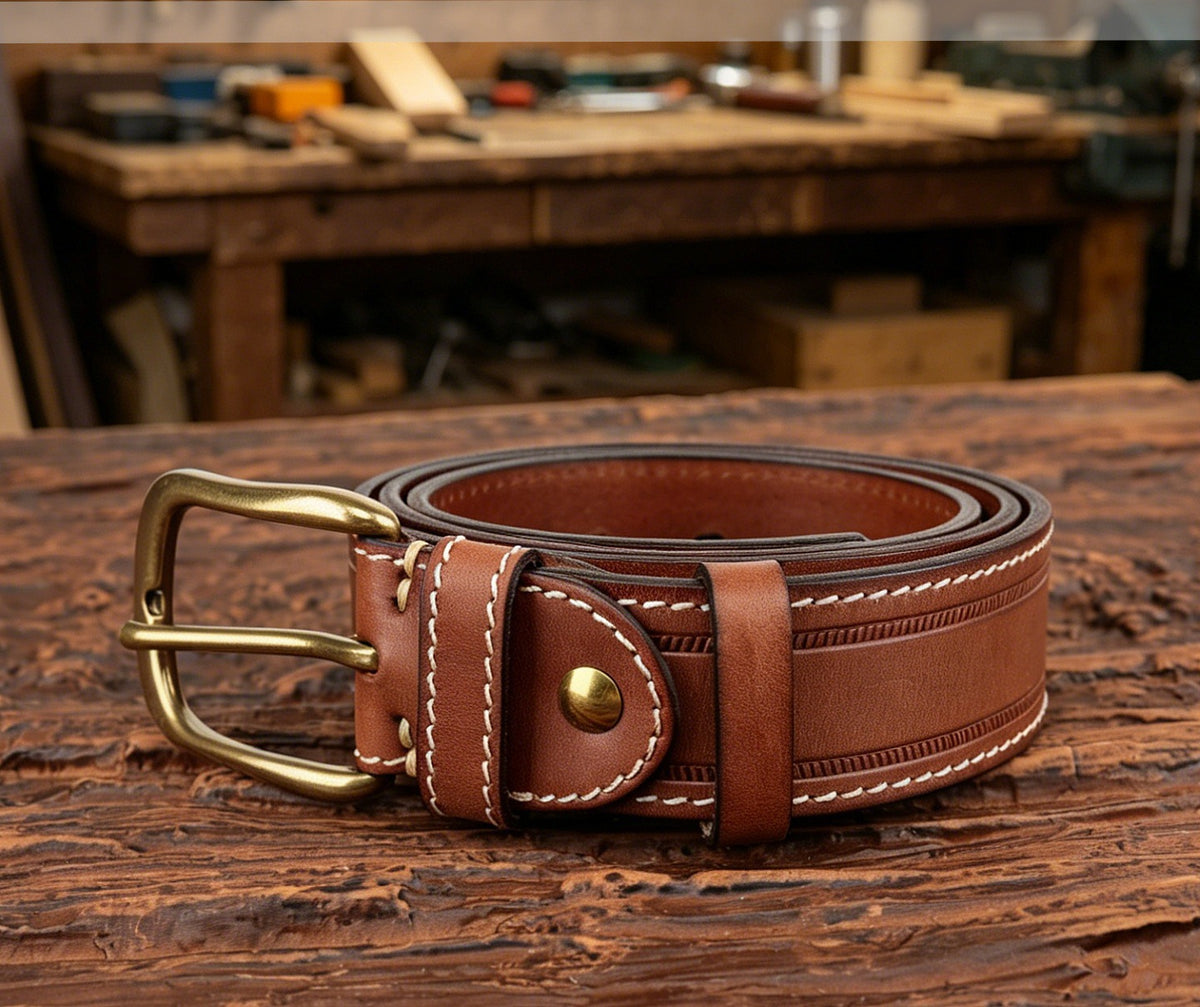 Handcrafted Top-Grain Cowhide Waist Belt