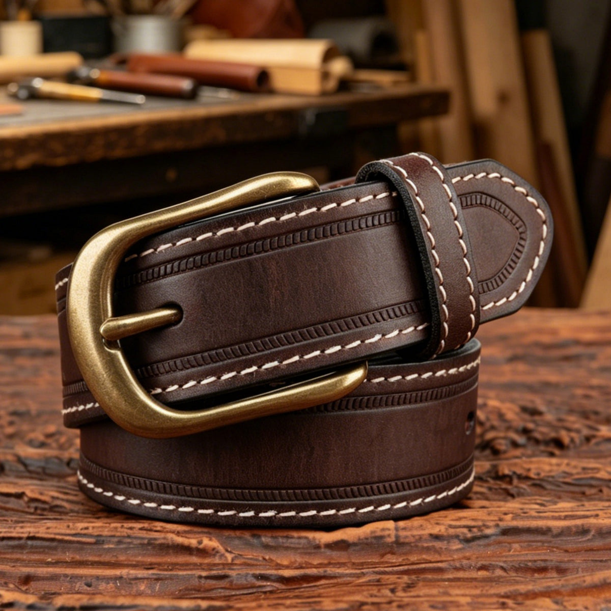 Handcrafted Top-Grain Cowhide Waist Belt