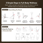INIA GLOW FLEX 1064nm Deep-NIR Red Light Therapy System, From Full-Body Panel to Wearable Wellness, Cordless Body Strap for Relief, Sleep & Full-Body Glow,Summer Beauty Gift Ideas